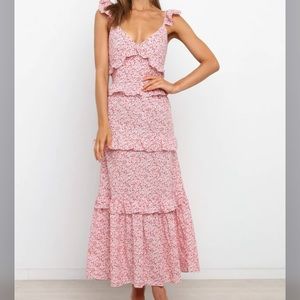 Petal and Pup Tiered Maxi Dress
